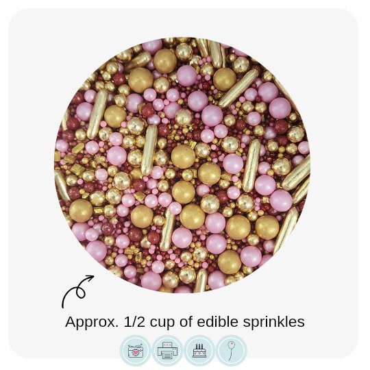 Edible Sprinkles // Ruby Glam