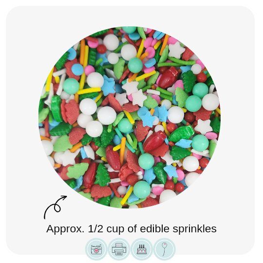 Edible Sprinkles // Christmas Lights Melody