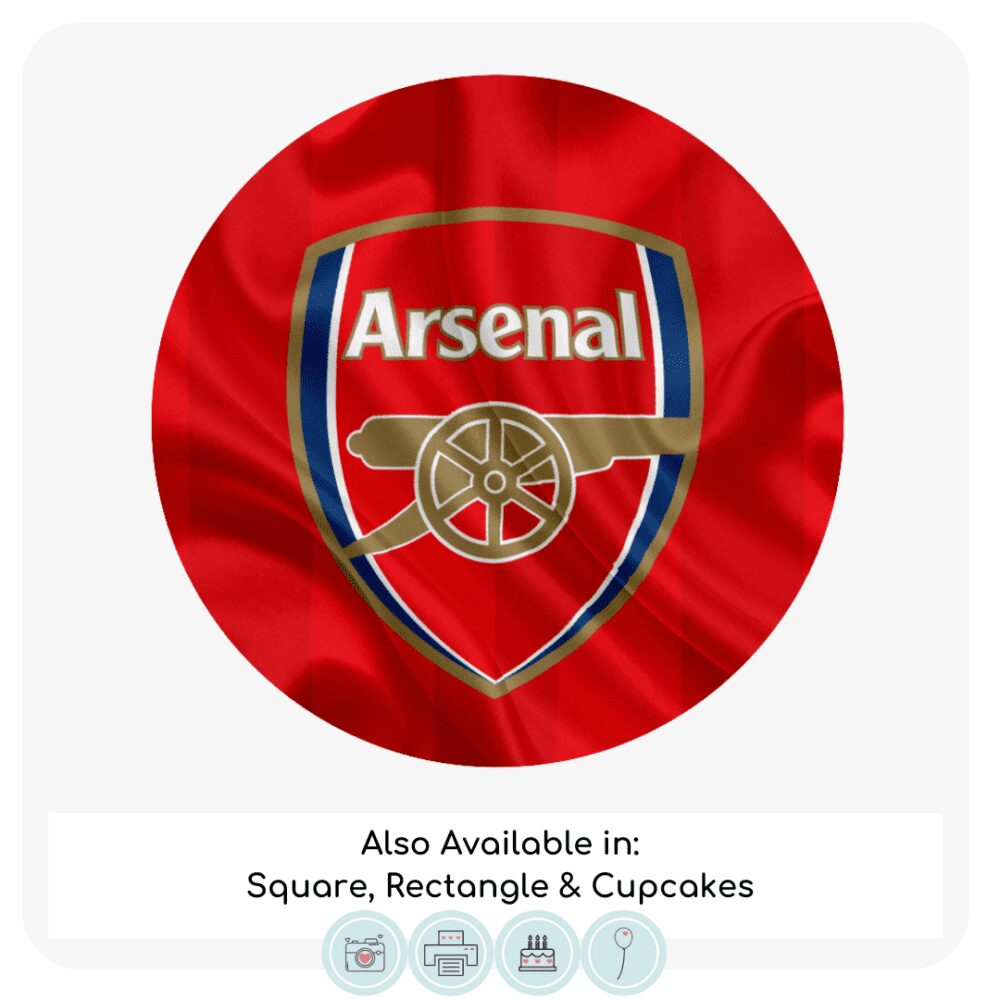 Arsenal FC Themed Cake Topper