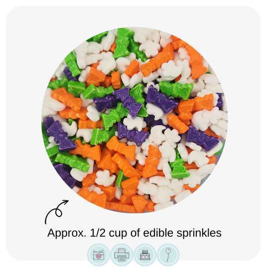 Edible Sprinkles // Bats & Ghosts