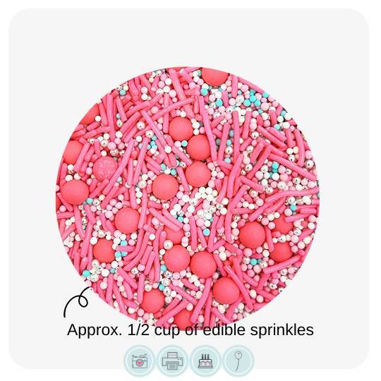 Edible Sprinkles | Barbie Party