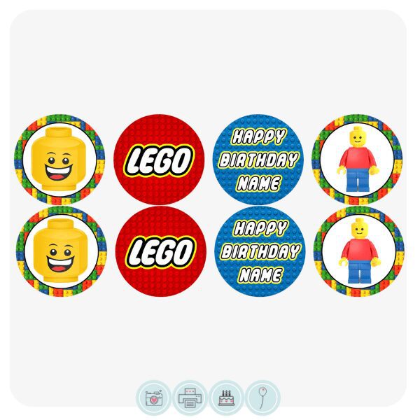 Lego Assorted Cupcake Toppers