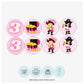 Pirate Girls Cupcake Toppers