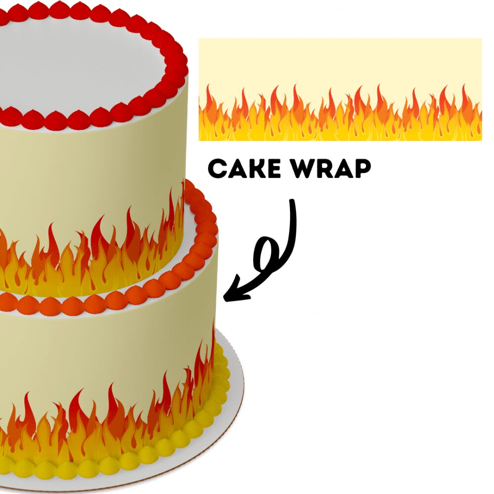 Cake Wrap // Fire