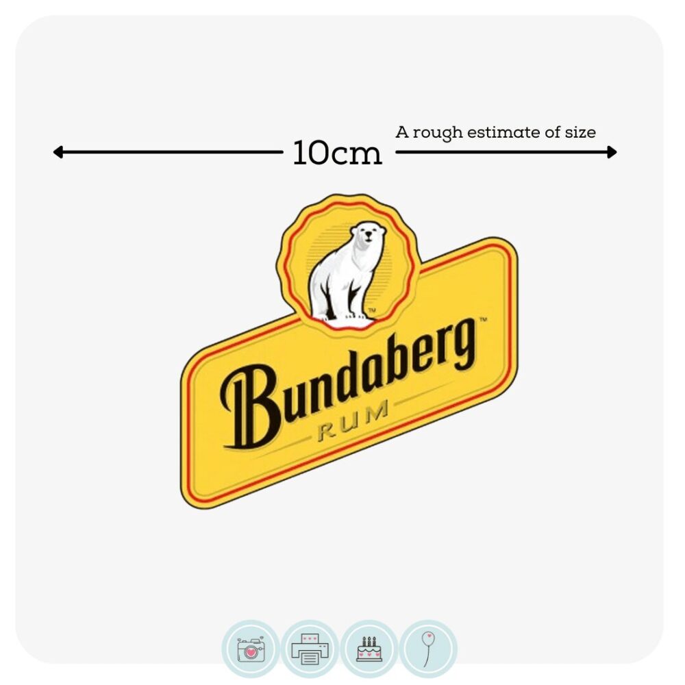 Bundaberg Rum Logo Shape | Edible Icing Images – Edible Cake Toppers