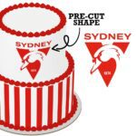 AFL Sydney Swans Shape | Edible Icing Images