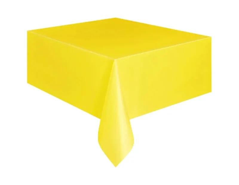 Plastic Table Cover | Yellow