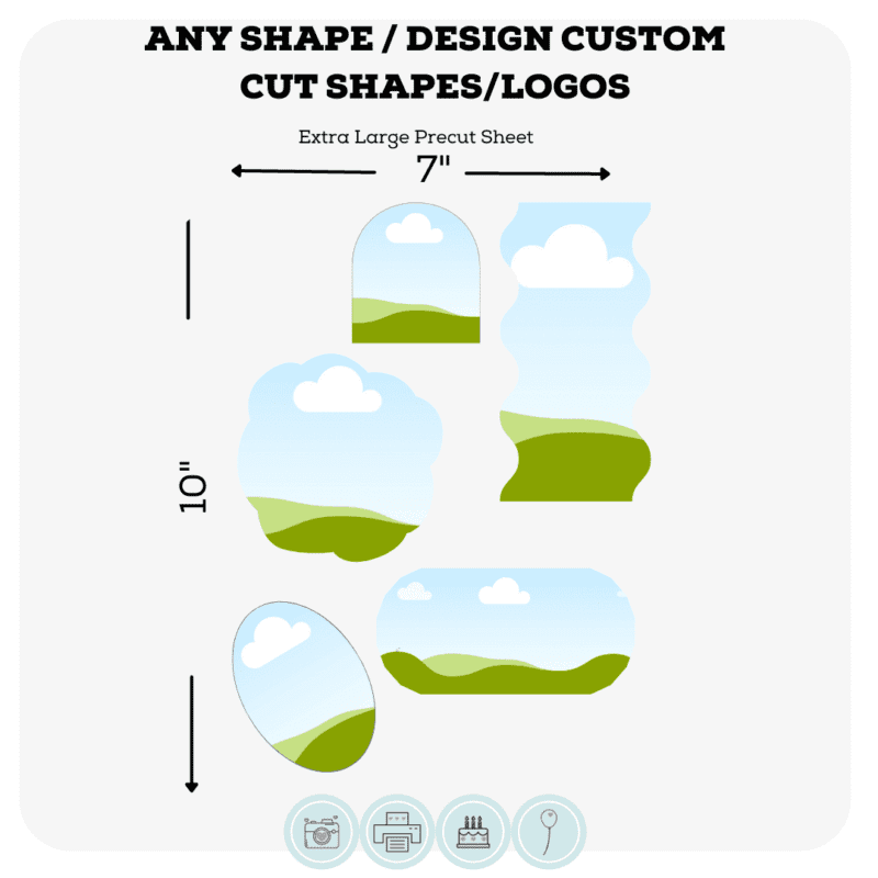 Custom Precut Icing Sheet | Large