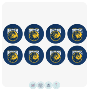 Central Coast Mariners Cupcake Toppers – Edible Cake Toppers
