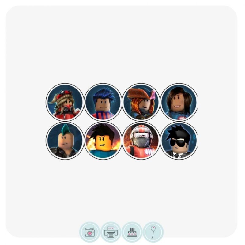 Roblox Assorted Cupcake Toppers