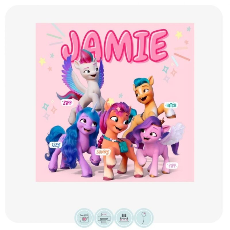 My Little Pony: A New Generation - Square Edible Cake Topper
