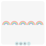 Rainbow mini shapes | Edible Icing Images