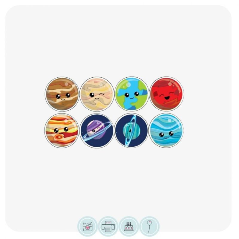 Planets (Space theme)Assorted Cupcake Toppers