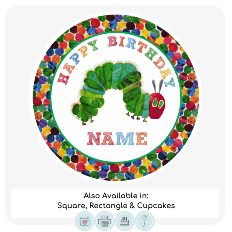 A very hungry caterpillar Cake Topper