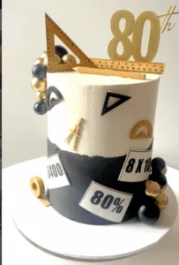 A cake created by an Edible Cake Toppers customer