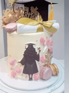 A cake created by an Edible Cake Toppers customer