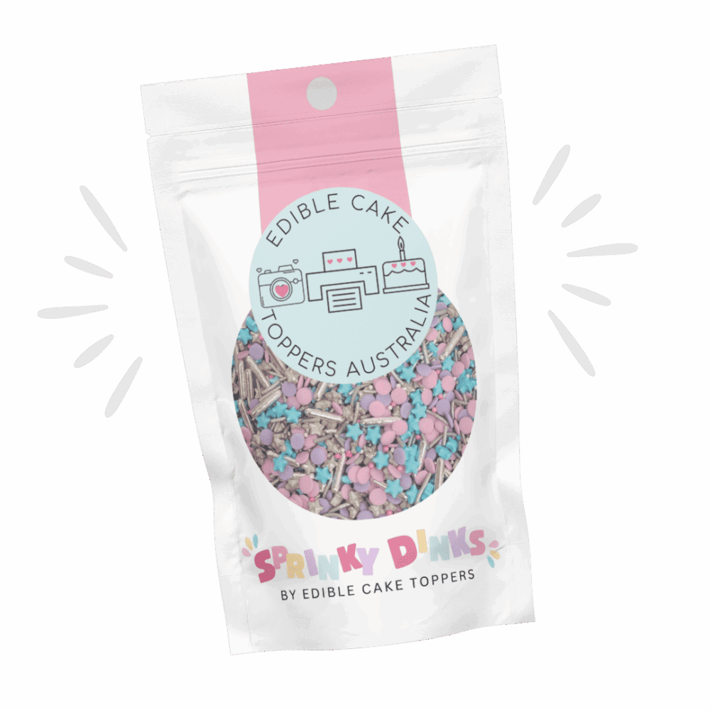 an image displaying our sprinkles. Sprinkydinks is a brand by Edible Cake Toppers PTY LTD
