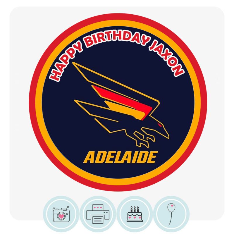 AFL Adelaide Crows  - Edible Cake Topper
