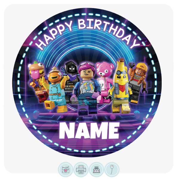 Fortnite Lego - Edible Cake Topper