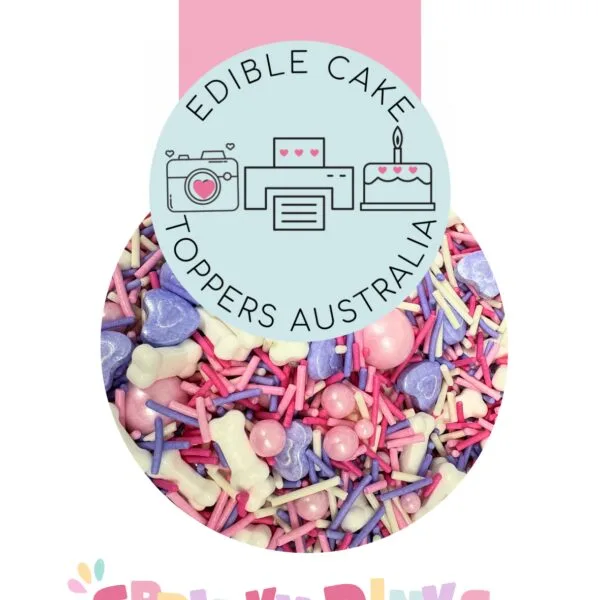 Edible Sprinkles | Pink Paw Patrol