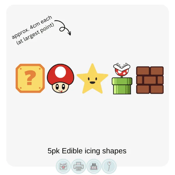 Plumber Game  Edible Icing Shapes
