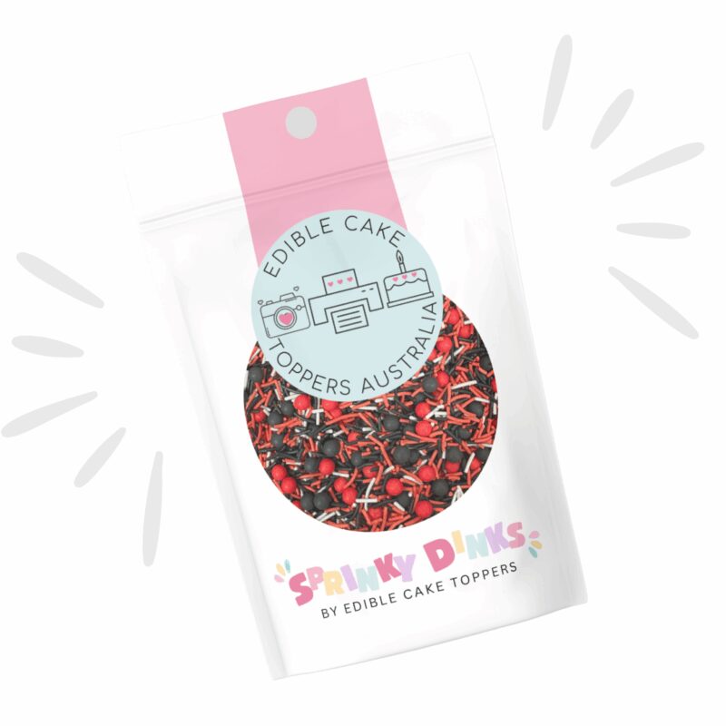 Edible Sprinkles // Footy Essendon Bombers