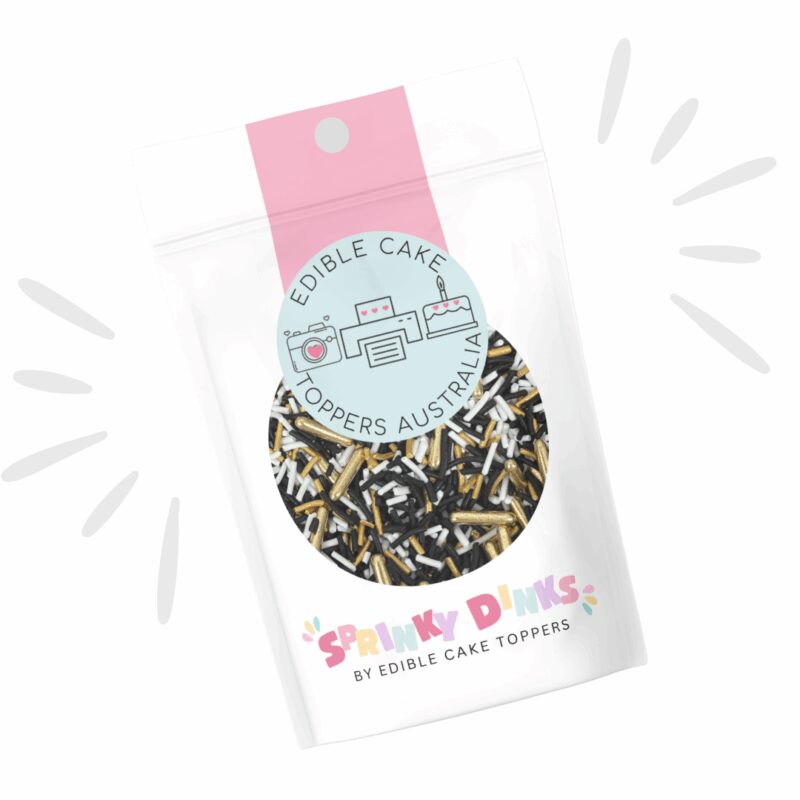 Edible Sprinkles // Footy Collingwood Magpies
