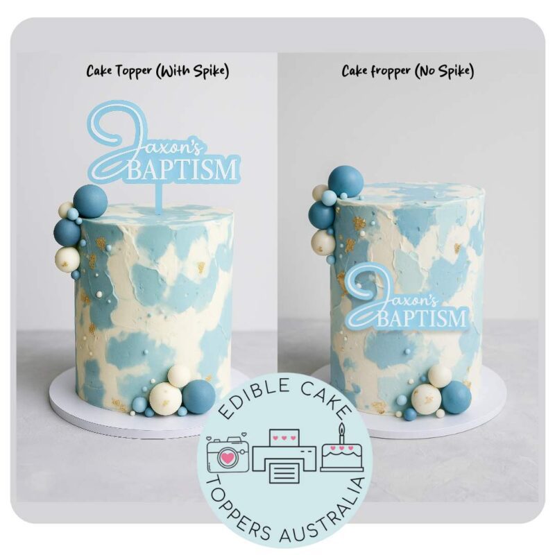 Acrylic Cake Topper / Fropper | Custom | Baptism