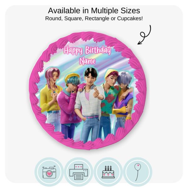 Kpop Saja Boys Edible Cake Topper