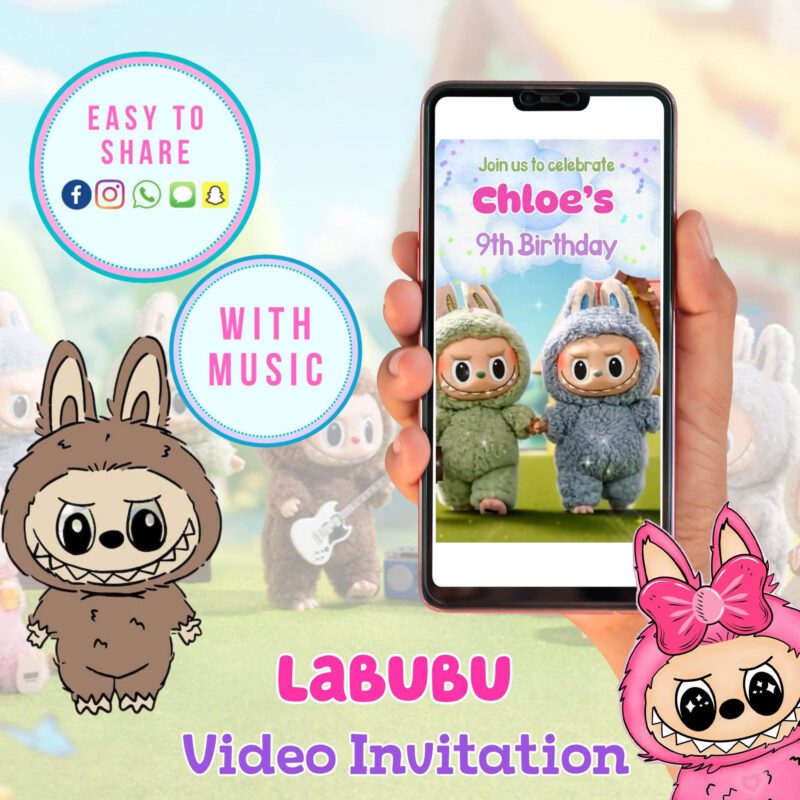 Cute Labubu Video Invitation