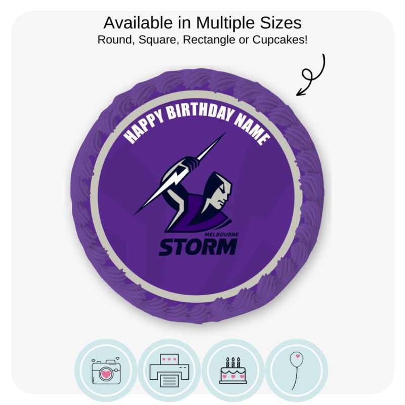 Melbourne Storm Cake Topper