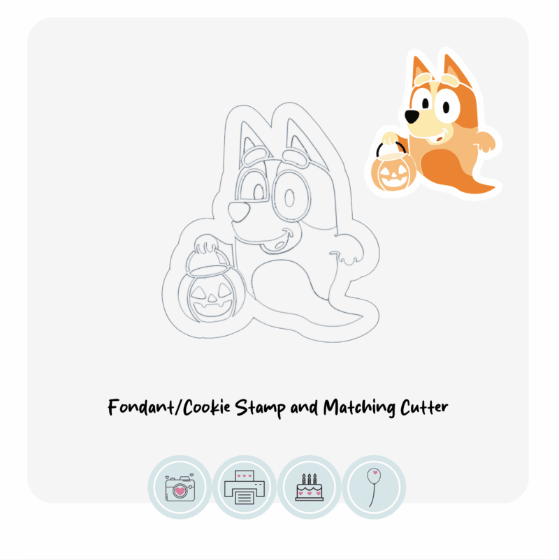 Ghost Bingo | Fondant Cookie Stamp and Cutter
