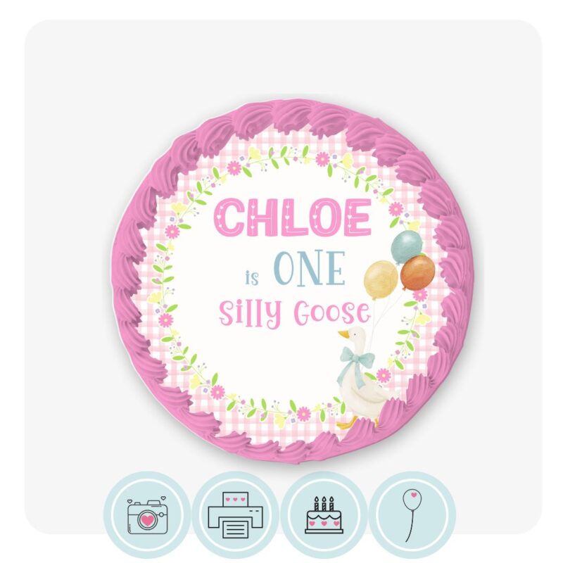 Silly Goose Edible Cake Topper