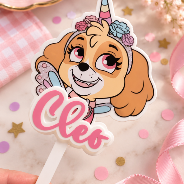 Skye Unicorn | Acrylic Keepsake Topper