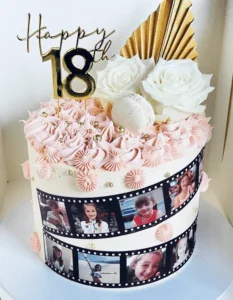 A cake created by an Edible Cake Toppers customer