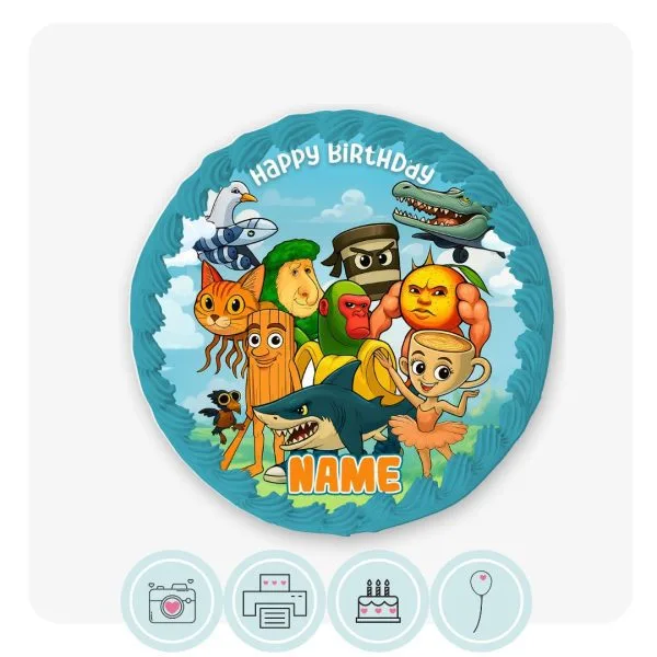 Italian Brainrot Inspired Edible Cake Topper