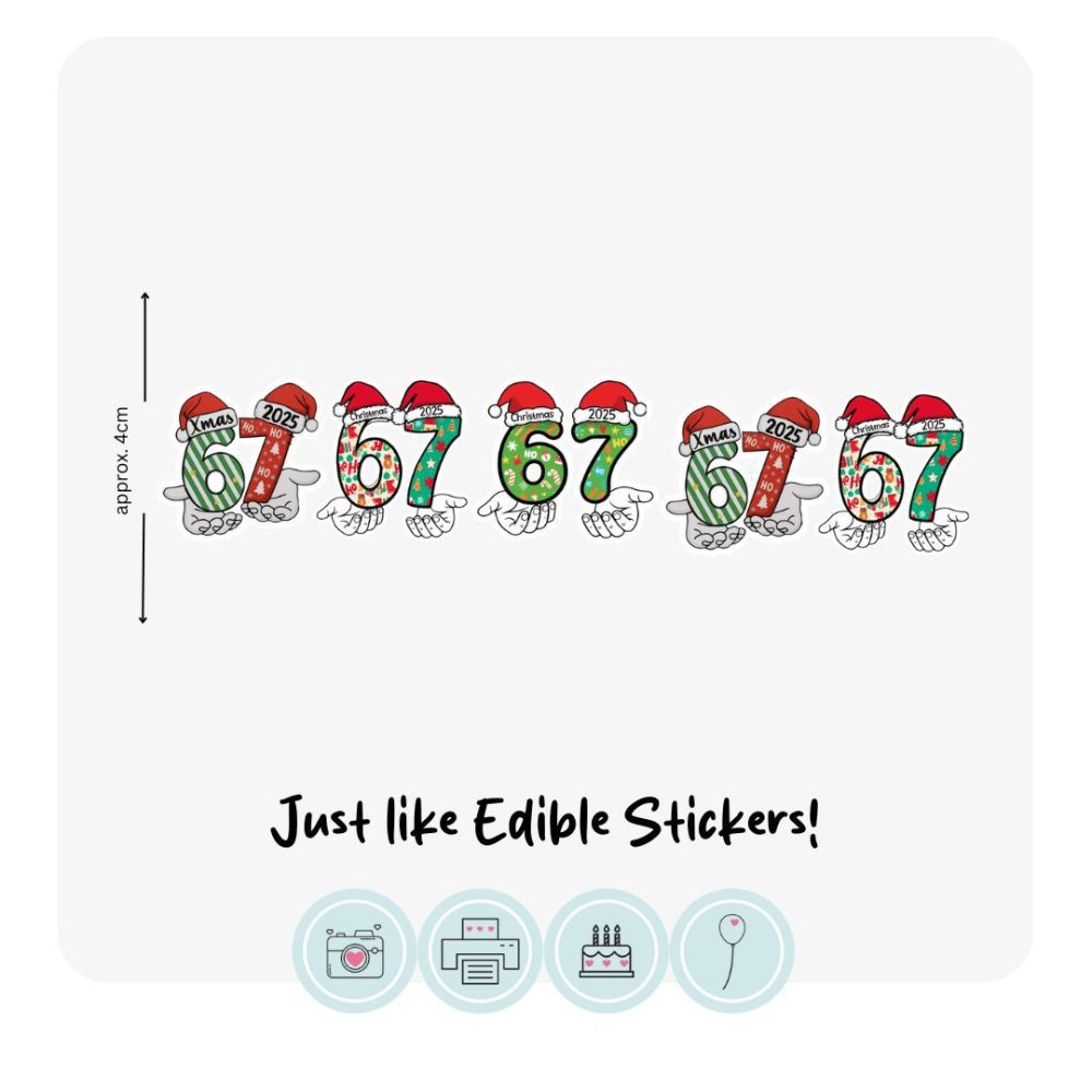 67 meme mini shapes | Edible Icing Images