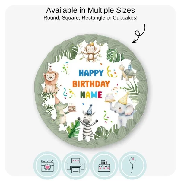 Party Animals Cake Topper