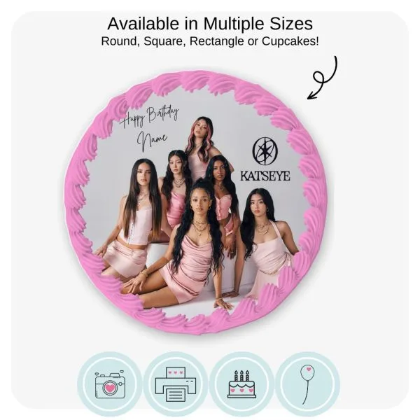 Katseye Edible Cake Topper