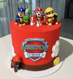 A cake created by an Edible Cake Toppers customer