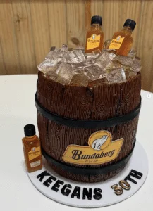 A cake created by an Edible Cake Toppers customer