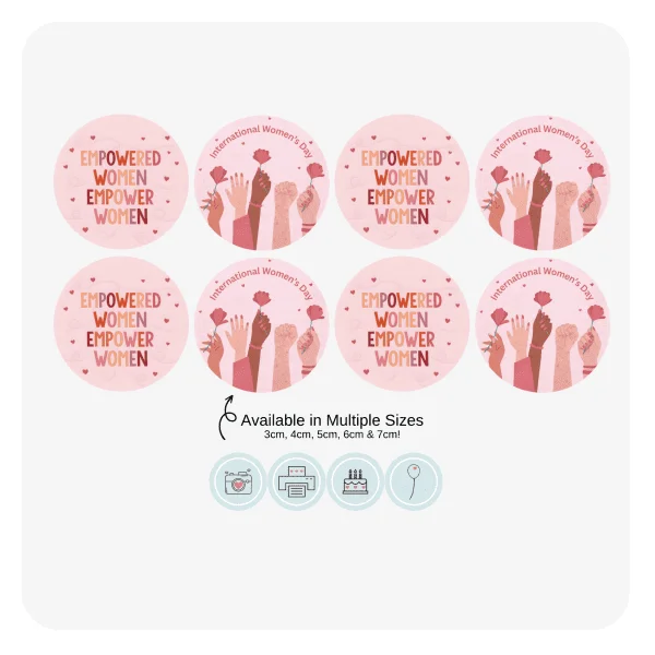 Empowered Women Cupcake Toppers