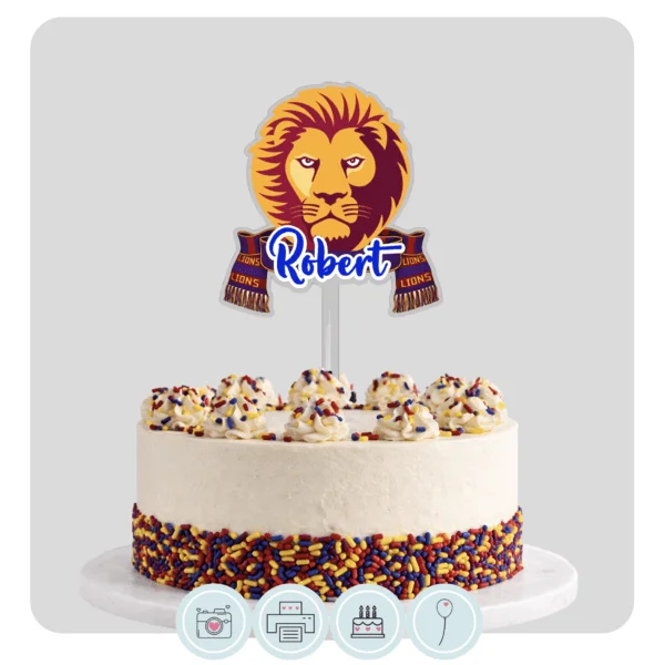 Lions | Acrylic Keepsake Topper