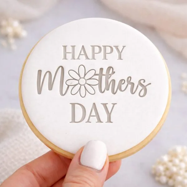 Daisy Happy Mothers Day  | Fondant Cookie Stamp