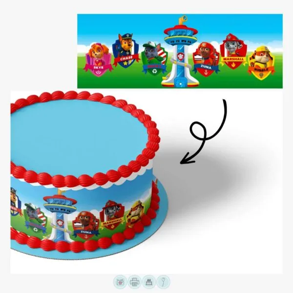 Paw Patrol Inspired | Edible Cake Wrap