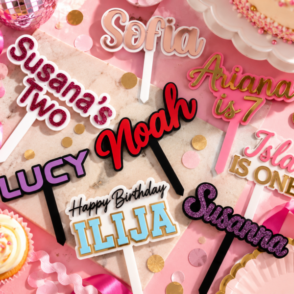 Two Tone Double Layer Acrylic Topper