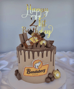 A cake created by an Edible Cake Toppers customer