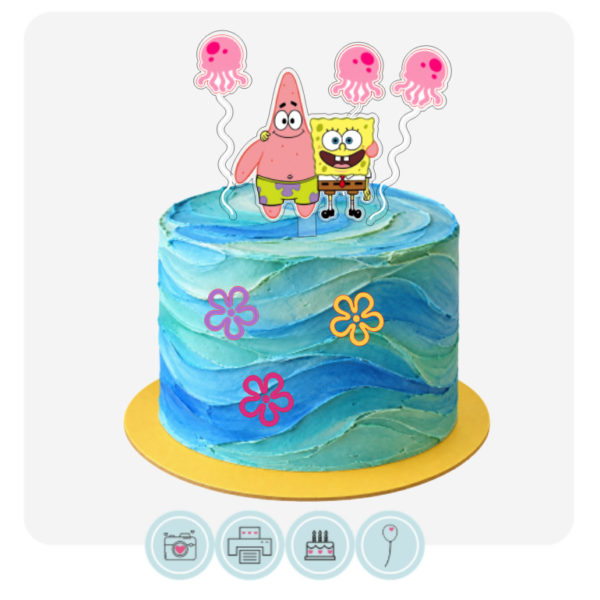 Sea Sponge Acrylic Cake Charm Kit