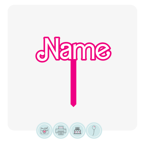 Personalised Acrylic Topper - Fashion Doll