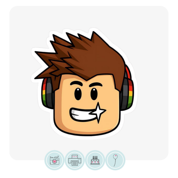 Roblox Acrylic Cake Charm Topper